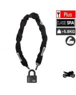 Pack chaine Antivol SRA Granit + cadenas 37RK/70 ABUS