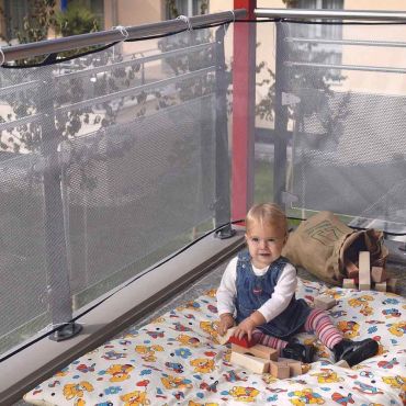 3 mètre Filet de Protection Balcon pour Bébé et Enfant, Filet de