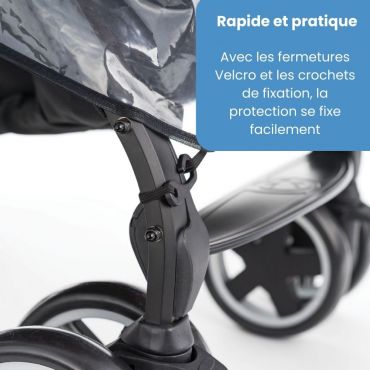 Poussette canne avec protection pluie online