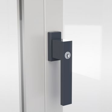 Poignée en aluminium de qualité PALMAT pour fenêtre avec clés